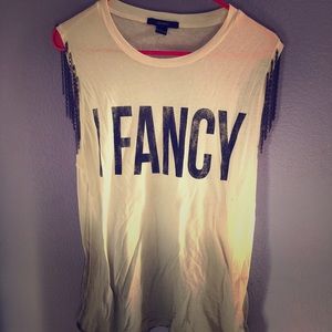 Cute tie dyed chain muscle tee